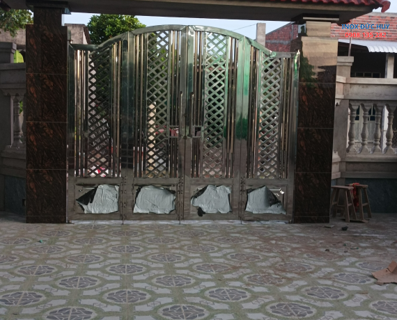 Cửa cổng inox-542